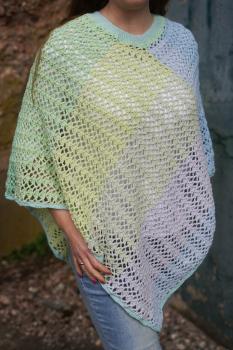 Häkelanleitung Poncho "Frühlingserwachen", Gr. 34-50